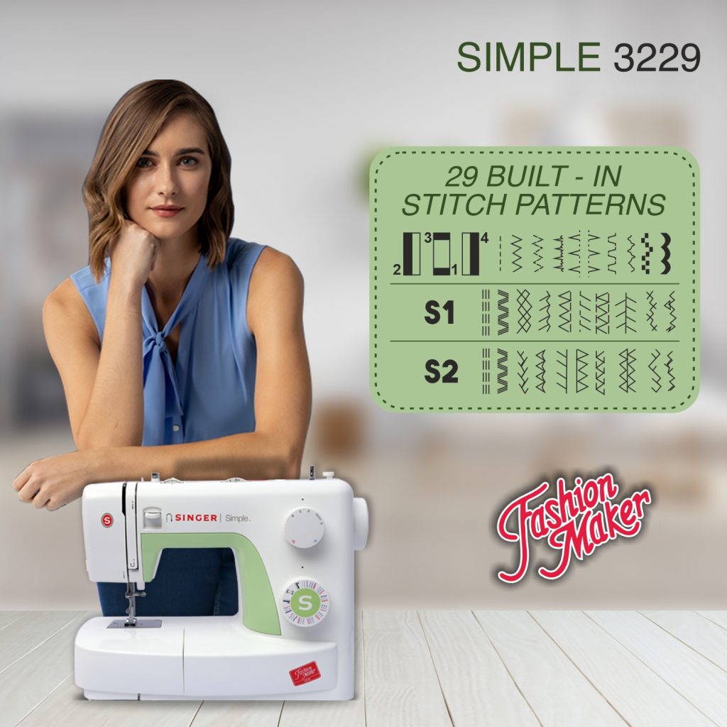 Singer 3321 Talent Domestic Sewing Machine (2 Year Warranty)