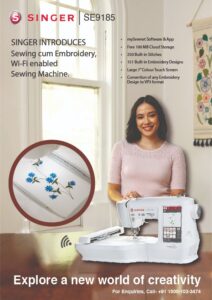 Singer Embroidery Sewing Machine - SE9185